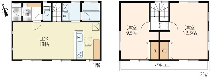 大津市桜野町1丁目 間取り図