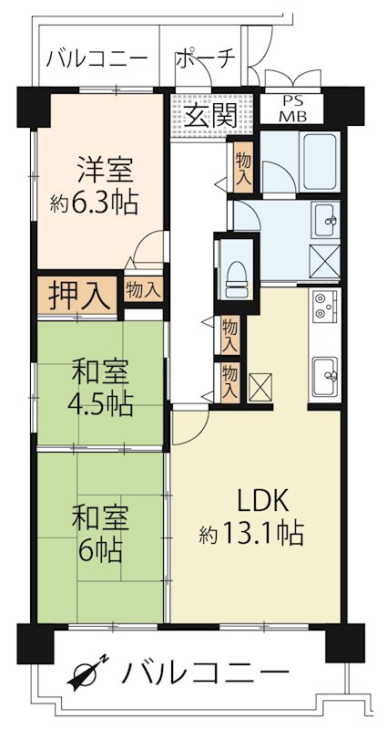 パサージュ彦根 間取り図