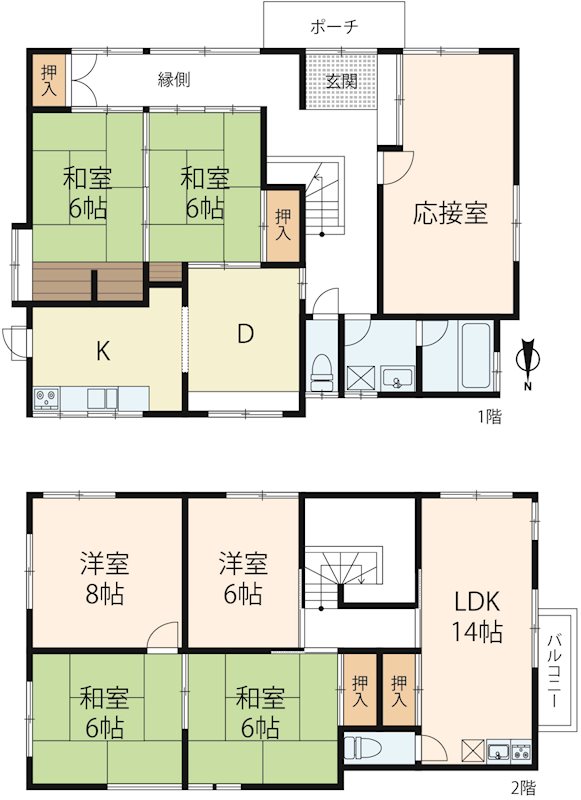 大津市日吉台3丁目  間取り図