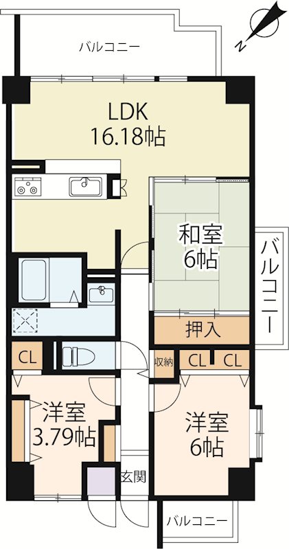 ヴェルドミール栗東 間取図・土地図