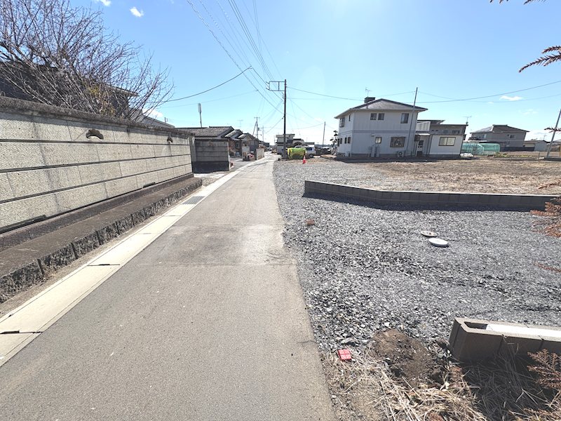 【3/2改定】常陸太田市磯部町　A区画 現地写真（前面道路含む現地写真）