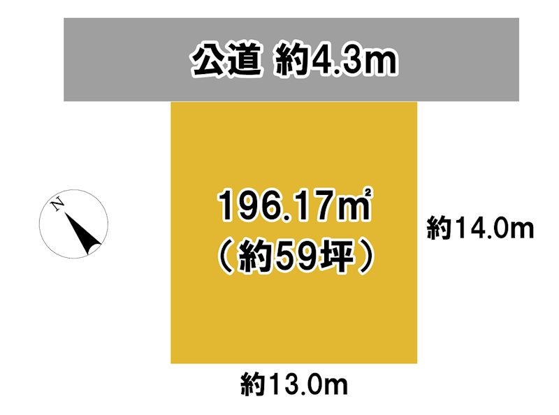 【売地】　小美玉市納場 間取図・土地図