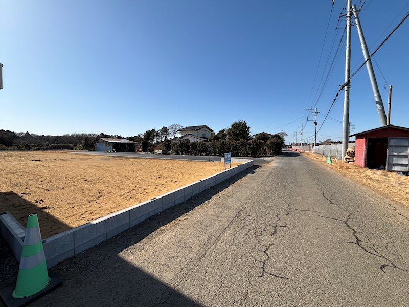 ◆鉾田市子生宅地分譲 全3区画◆A号地 現地写真（前面道路含む現地写真）