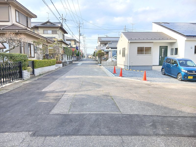 【太陽光搭載】　第2石岡市茨城 現地写真（前面道路含む現地写真）