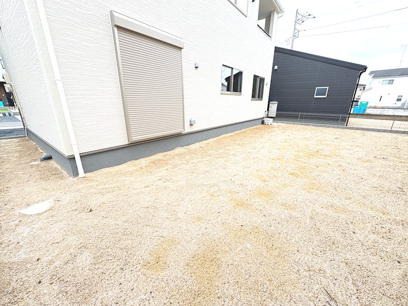 【全3棟】　石岡市府中第1　2号棟 現地写真（庭）