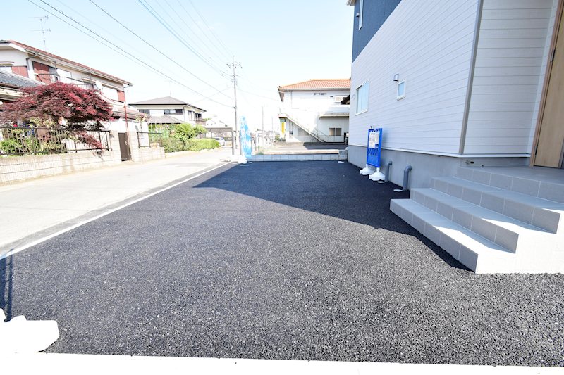 【最終1棟】石岡市鹿の子第１-２号棟  現地写真（駐車場）