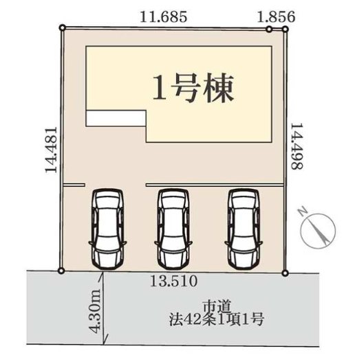 【限定1棟】 小美玉市納場第4 区画図