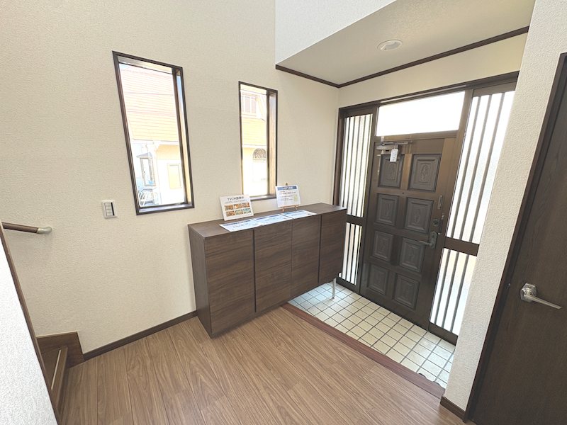 中古戸建　笠間市下郷 現地写真（玄関）