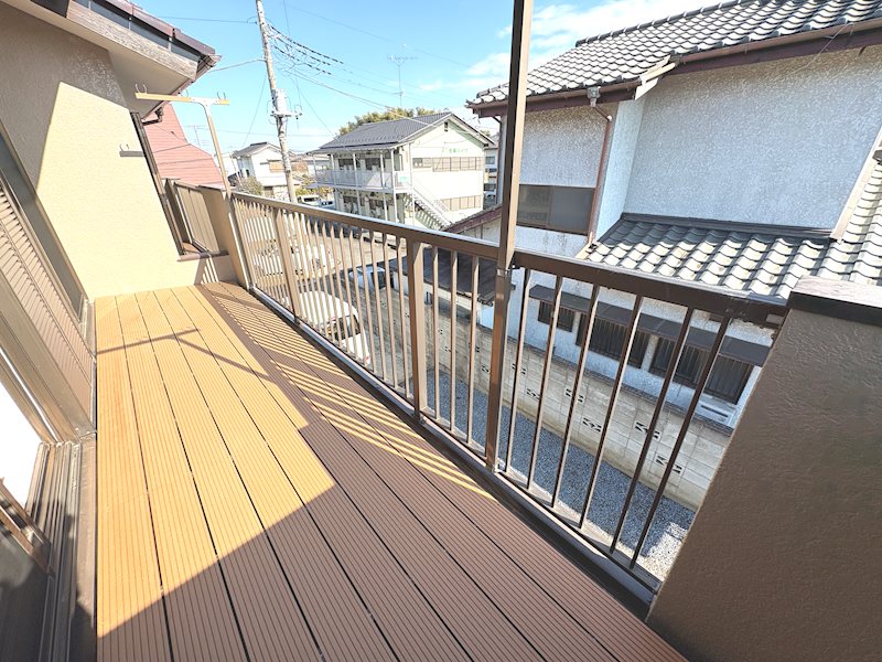 中古戸建　笠間市下郷 現地写真（バルコニー）