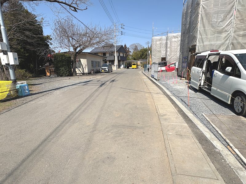 【全4棟】　第1笠間市南友部　3号棟 現地写真（前面道路含む現地写真）