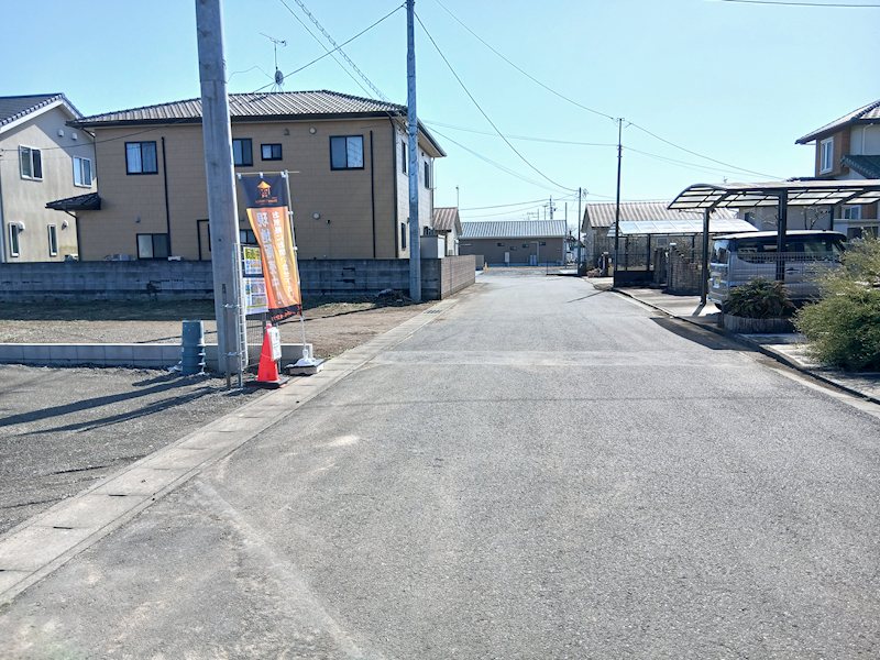 【限定1棟】 小美玉市羽刈第4  現地写真（前面道路含む現地写真）