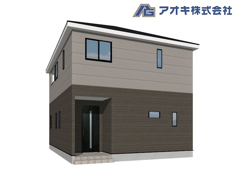 石岡市東光台第4　2号棟 完成予想図（外観）