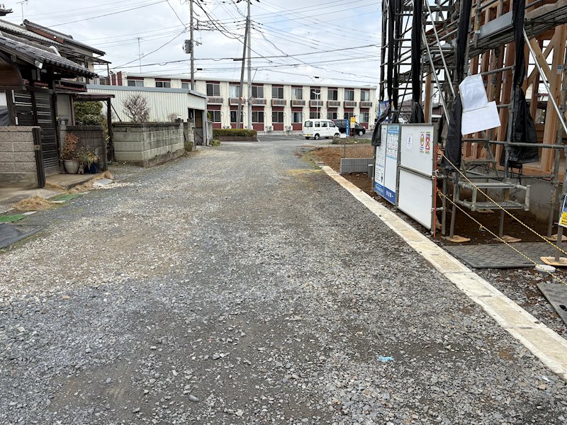 【限定１棟】　石岡市石岡３期　 現地写真（前面道路含む現地写真）