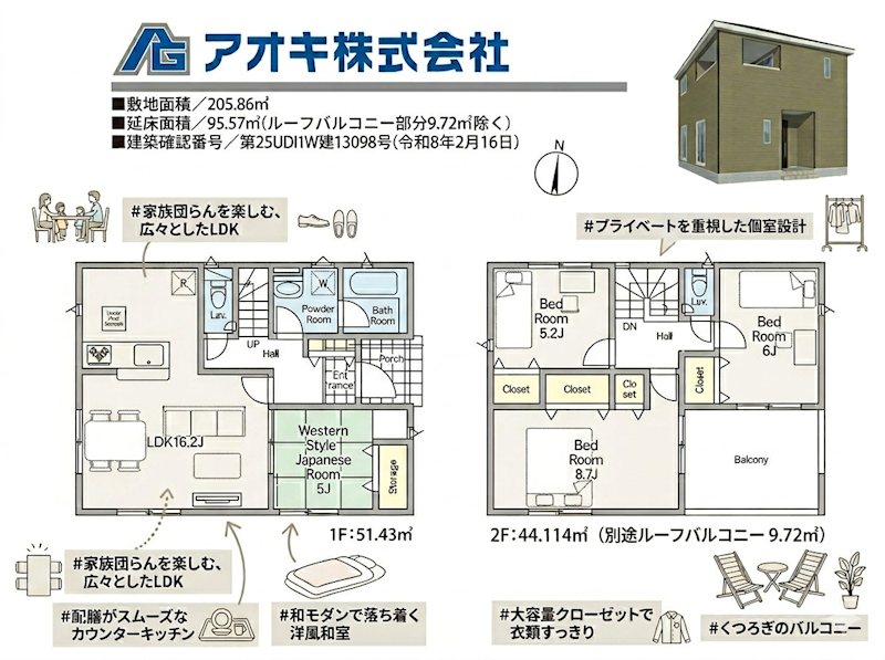 【全2棟】　笠間市鯉淵第9　1号棟 現地写真