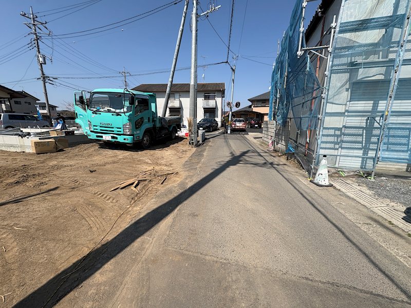 【全2棟】　笠間市鯉淵第9　1号棟 現地写真（前面道路含む現地写真）