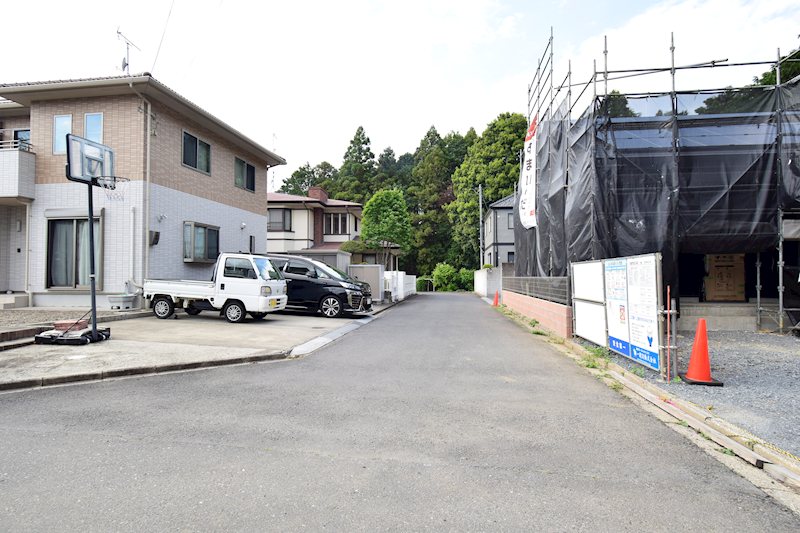 【太陽光搭載】　平屋物件　茨城町前田4期 現地写真（前面道路含む現地写真）