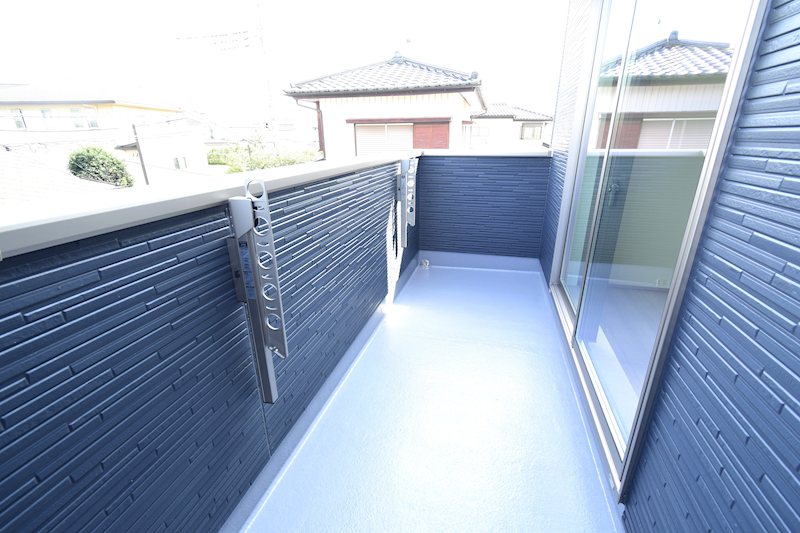 【限定1棟】ハートフルタウン石岡市石岡新築住宅 現地写真（バルコニー）