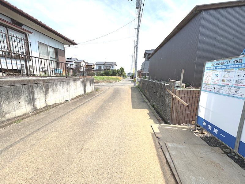 【限定1棟　平屋】　第3石岡市山崎 現地写真（前面道路含む現地写真）