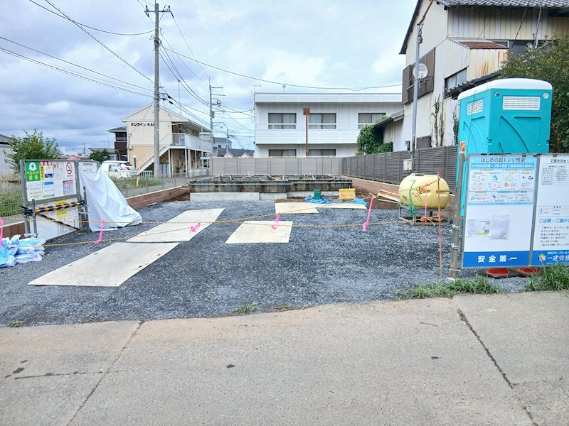 【限定1棟】 石岡市貝地1期 現地写真（駐車場）