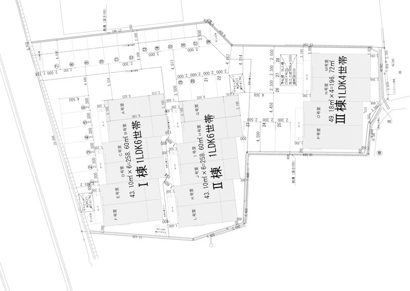一棟アパート（小城町松尾）プレミアムアイランド松尾 間取図・土地図