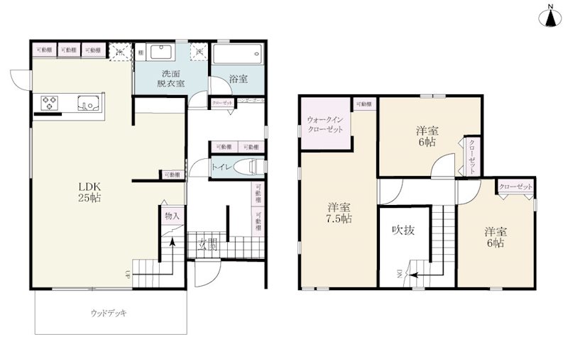 中古住宅（伊万里市立花町） 間取図・土地図