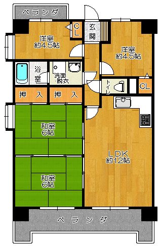 エクシー佐賀駅前 弐番館 間取図・土地図