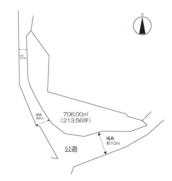住宅用地　(武雄市北方町） 間取図・土地図