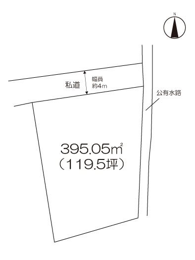 住宅用地　(神園六丁目） 間取図・土地図