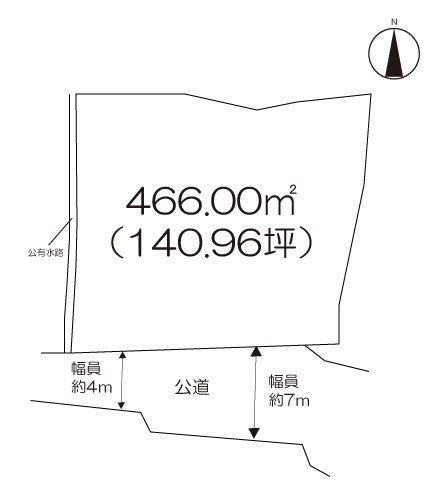 住宅用地　(小城市小城町） 間取図・土地図