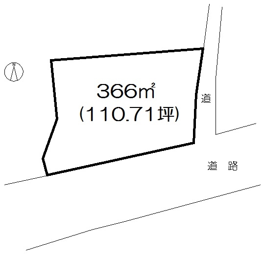住宅用地　(みやき町西島) 間取図・土地図