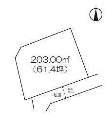 住宅用地　(みやき町簑原) 間取図・土地図