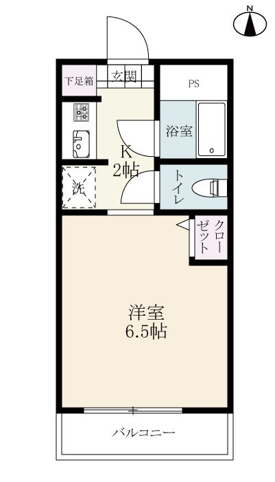 松原マンション 間取図・土地図