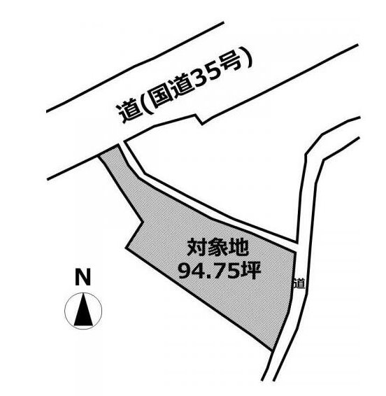 住宅用地　(武雄市武雄町) 間取図・土地図