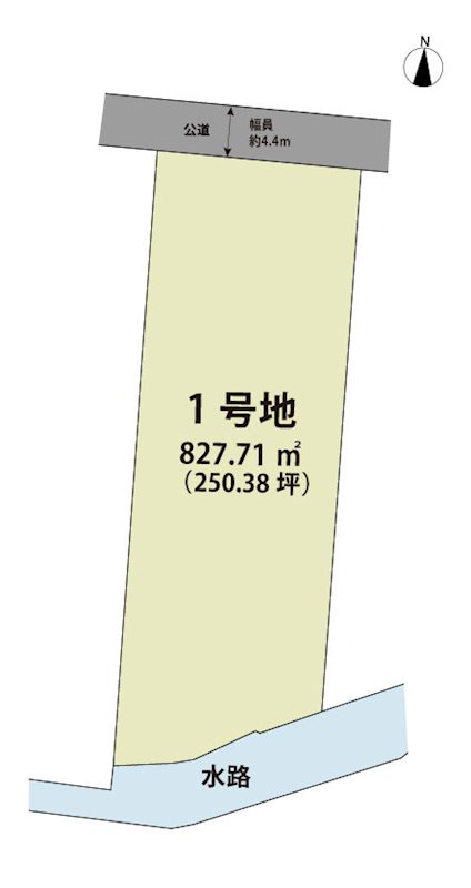 マイホームタウン牛津町上砥川　1号地 間取図・土地図