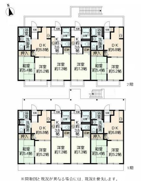 一棟アパート（武雄市朝日町）サンビレッジK 間取図・土地図