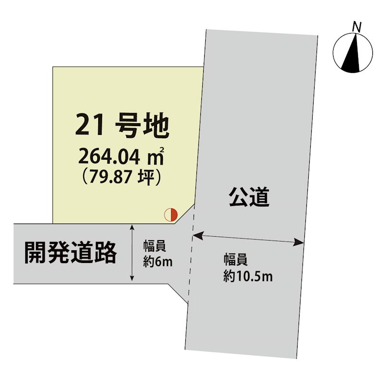 マイホームタウン牛津町乙柳　21号地 　 間取図・土地図
