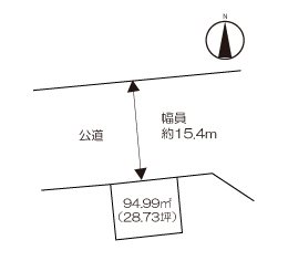 事業用地　(小城市牛津町) 間取図・土地図