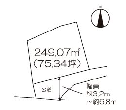 住宅用地　(北多久町小侍) 間取図・土地図