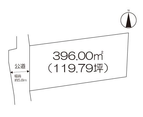 住宅用地　(大町町大町）  間取図・土地図