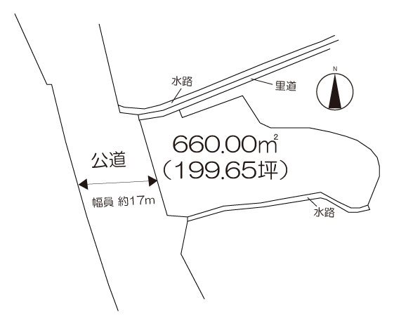 事業用地　(上峰町堤) 間取図・土地図