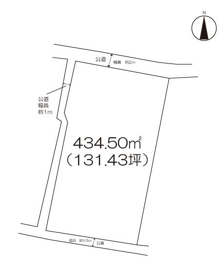 住宅用地　(武雄市北方町） 間取図・土地図
