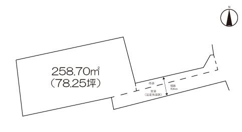 住宅用地　(神埼市神埼町） 間取図・土地図