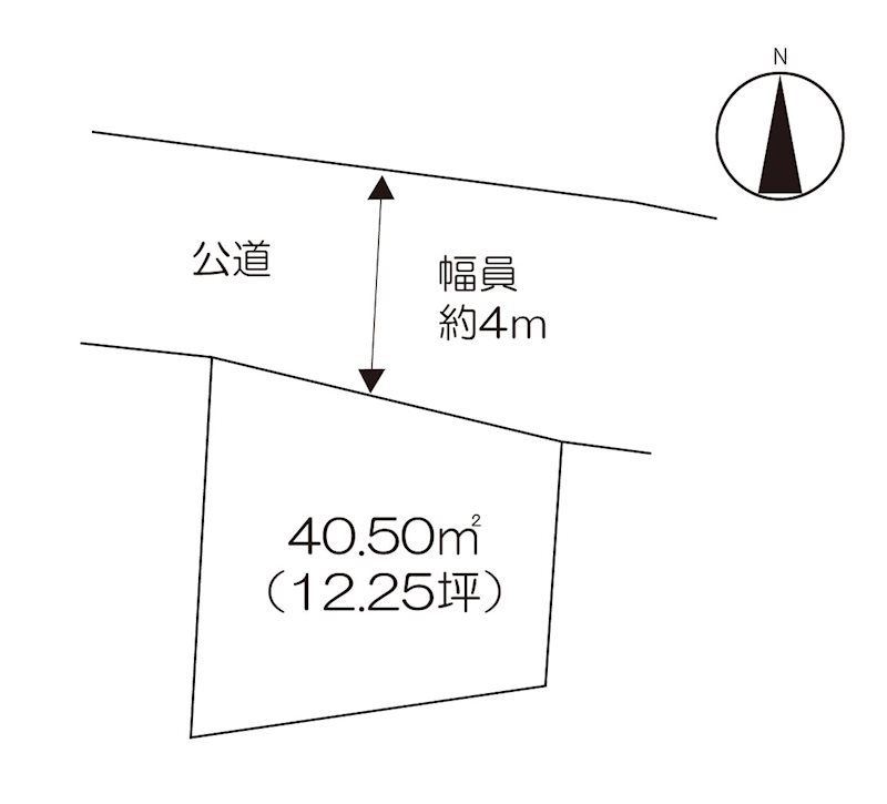 住宅用地　(大町町福母)  間取図・土地図