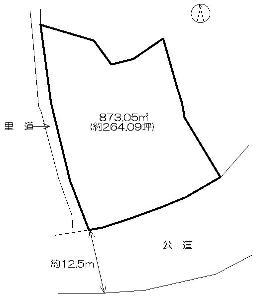 事業用地　(東多久町別府) 間取図・土地図