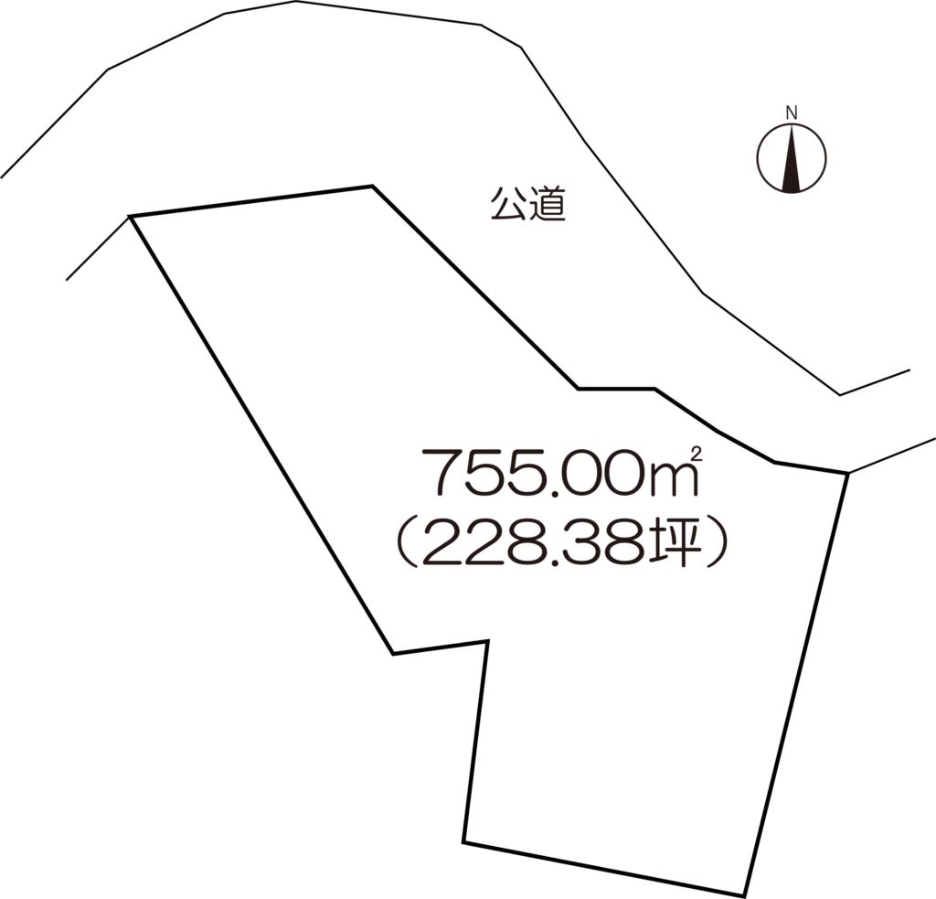 住宅用地　(唐津市八幡) 間取図・土地図