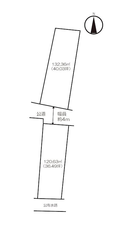 住宅用地　（久保田町新田） 間取図・土地図