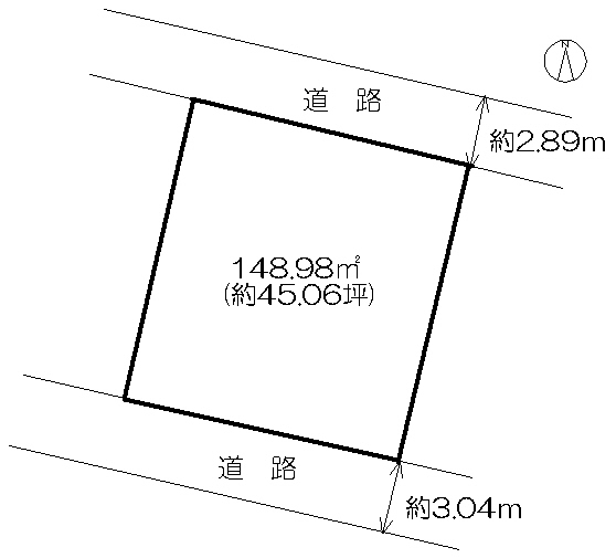住宅用地　(北多久町多久原)  間取図・土地図
