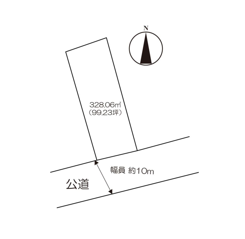 住宅用地　(多久市多久町) 間取図・土地図