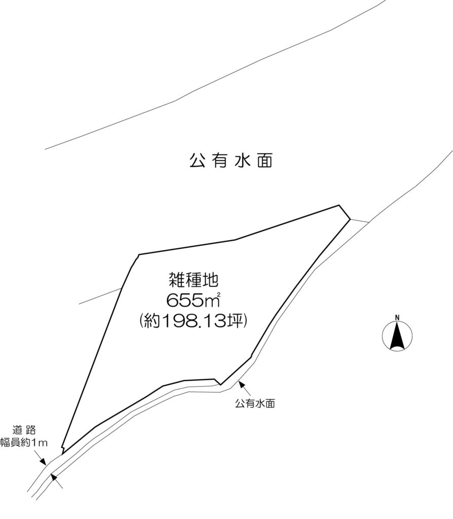 事業用地　(北多久町小侍) 間取図・土地図