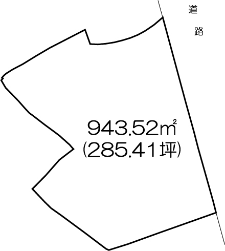 事業用地　(北多久町小侍)  間取図・土地図